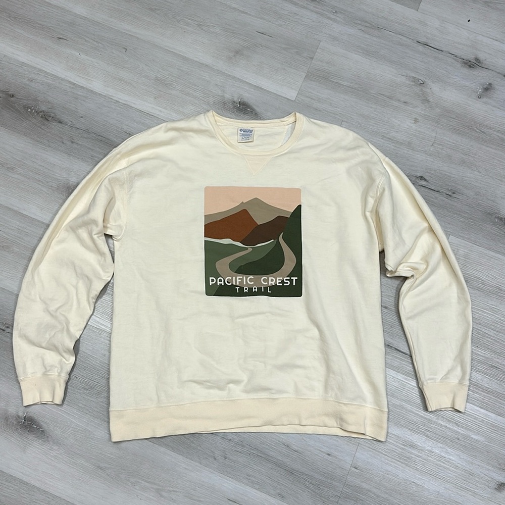 Mens Pacific Crest Trail Graphic Crewneck Sweatshirt